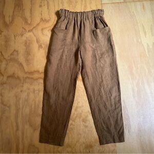 OZMA - Linen Utility Pant - S